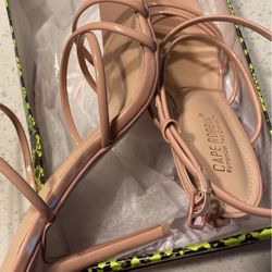 Nude Strap Heels 