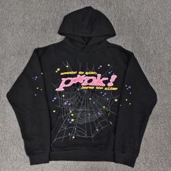 Pink Sp5der hoodie 
