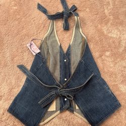 Denim Halter top
