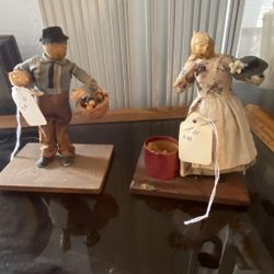Little Hickory Dolls By Elaine Cannon, Antique