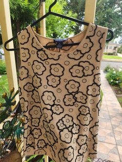 Ann Taylor Beaded 100% Silk Top