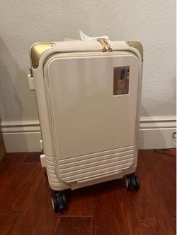 20-inch Cream Carry-on Suitcase