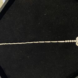 Heart Bracelet Link 18k 7.6G 