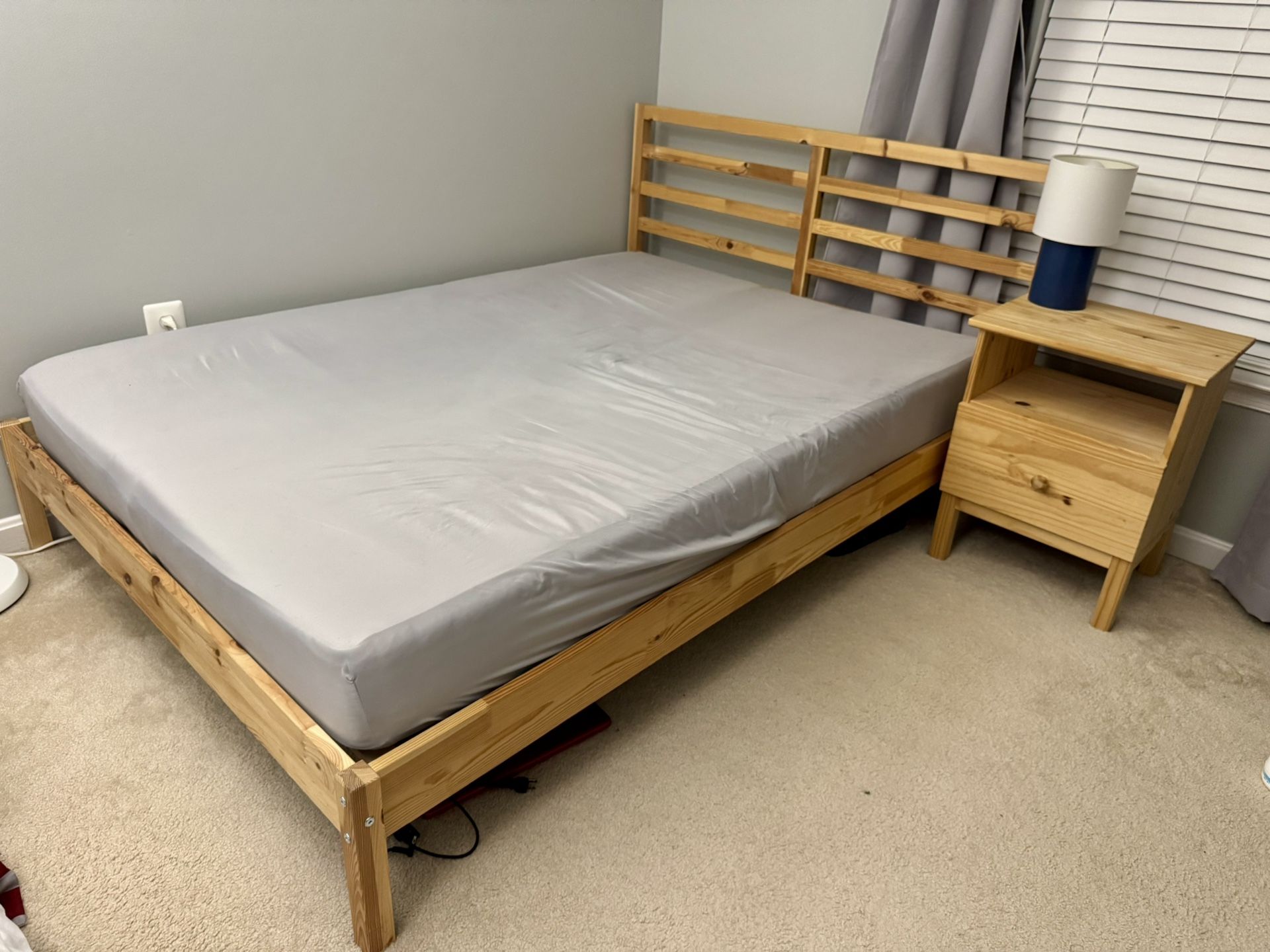 IKEA TARVA Bed, Dresser And Mattress