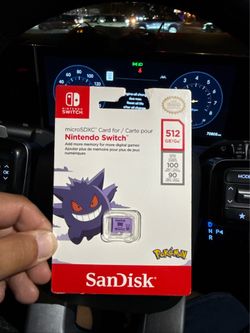 SanDisk 512GB microSDXC Card for Nintendo Switch - Gengar Edition