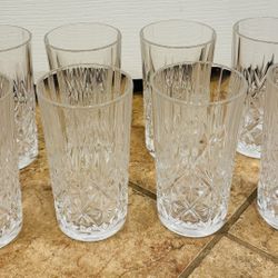 Garanti Cristol de France 12 oz Tumbler Glasses Set of 8 - good condition no chips- $25 