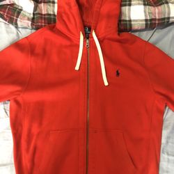 Polo Ralph Lauren Hoodie (Orange) Size L