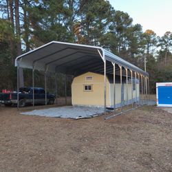  Triple Wide Heavy Duty Camper Shelter – 23’ x 51’ – NEW – Free Delivery