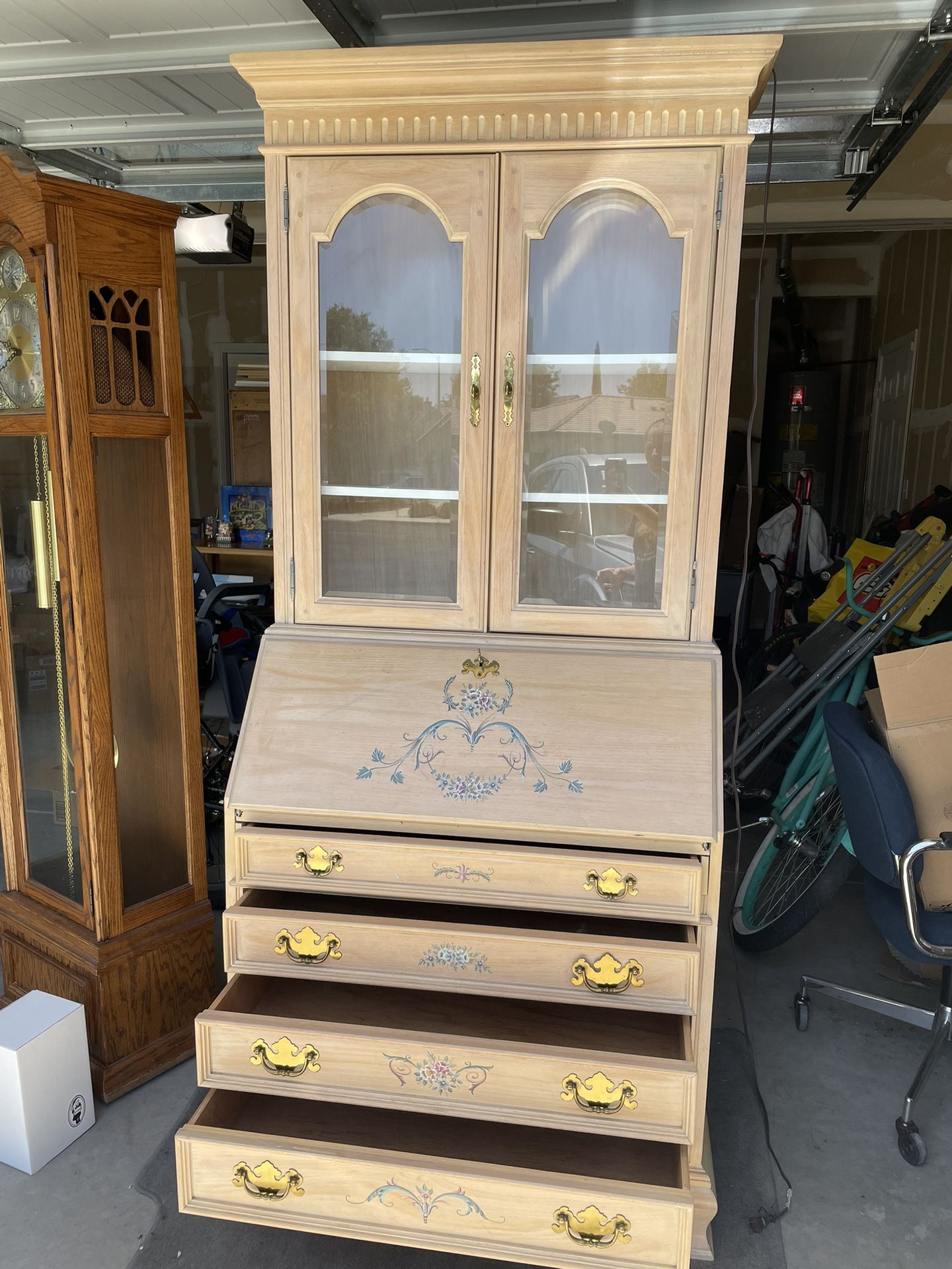 armoire desk with key