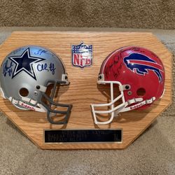 Super Bowl XXVII Autographed Collectible Cowboys Bills