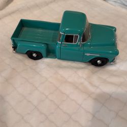 Vintage Die Cast 1955 Chevrolet Green GM Pickup Truck