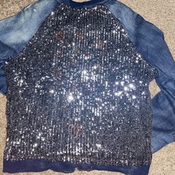 Sequin, Jean Jacket