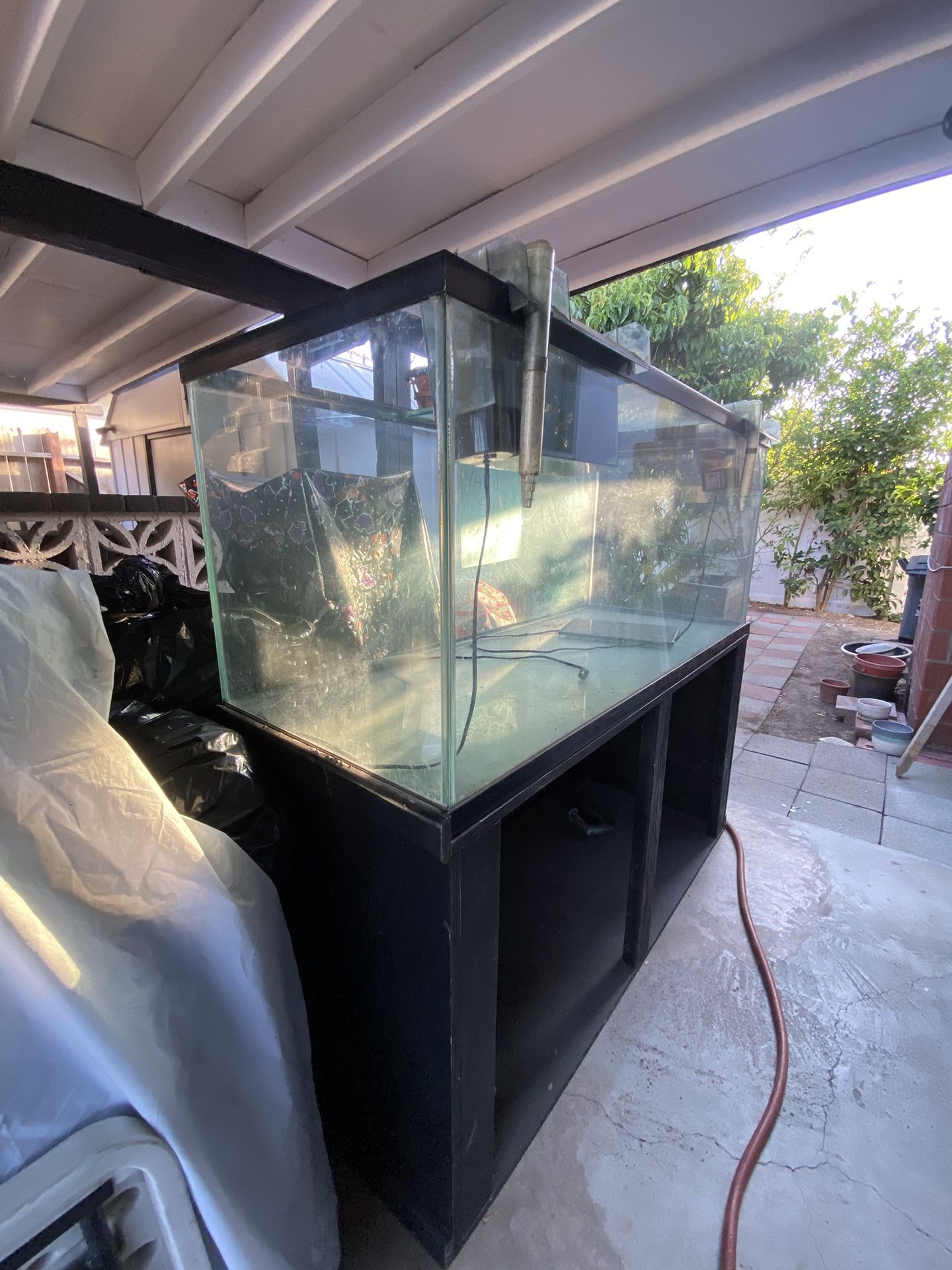 150 Gallon Glass Fresh Water Aquarium With Stand