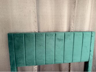 Queen Size Green Velvet Bed frame & Mattress