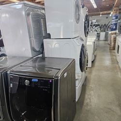 Huge Sale Store Full Of Nice Gently Used Refurbished Reconditioned Certified Washer Dryer Fridge Stove Oven Stackable Free Warranty 