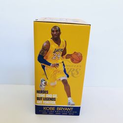 LA Lakers Kobe bobblehead 5x NBA Champion Heroes Come & Go, but Legends are Forever - NEW