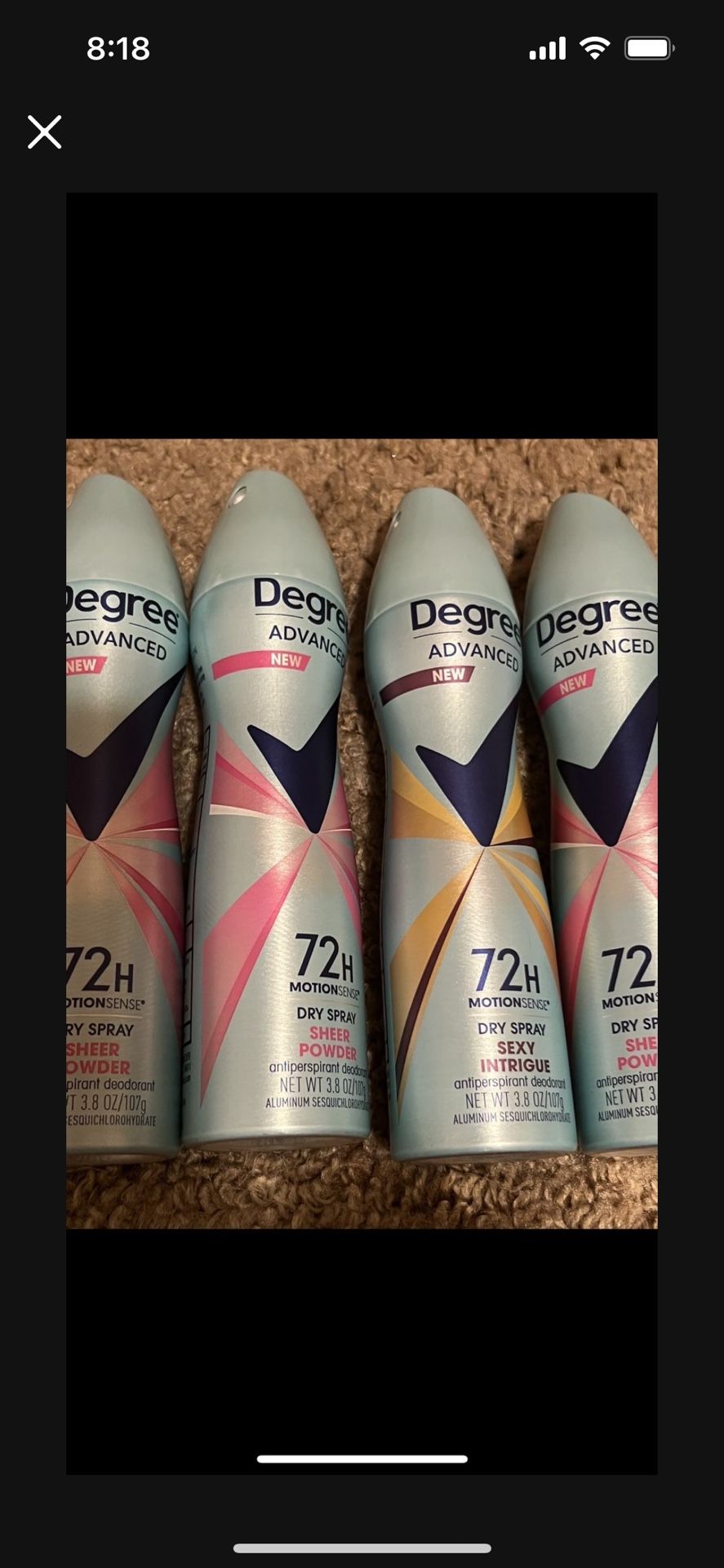 Degree Deodorant $3 Each