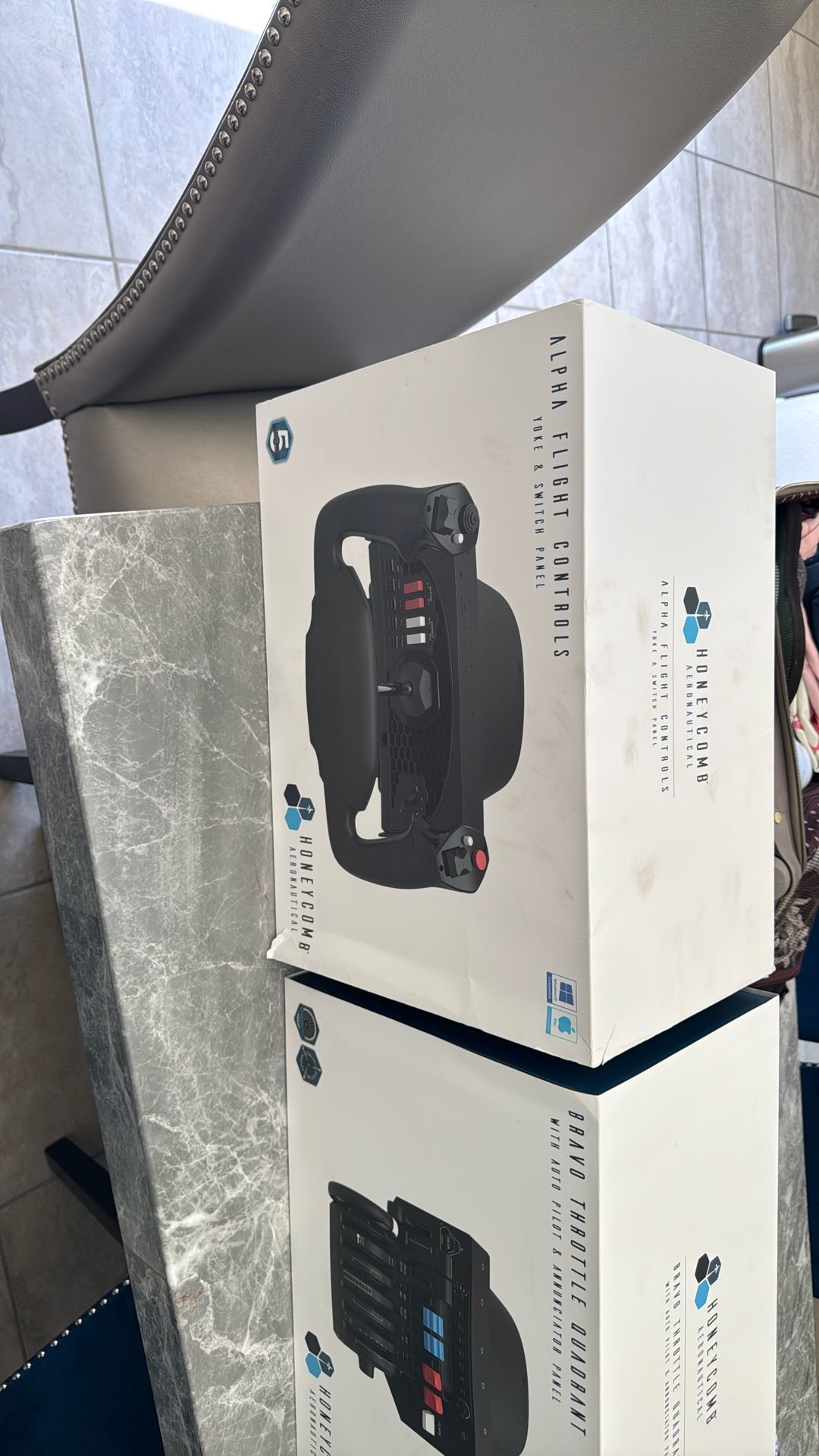 Alpha & Bravo Flight Controls & Throttle Quadrant