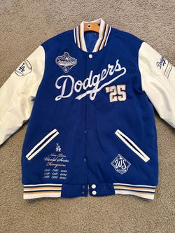 LA Dodgers 2025 World Series Champions Varsity Jacket