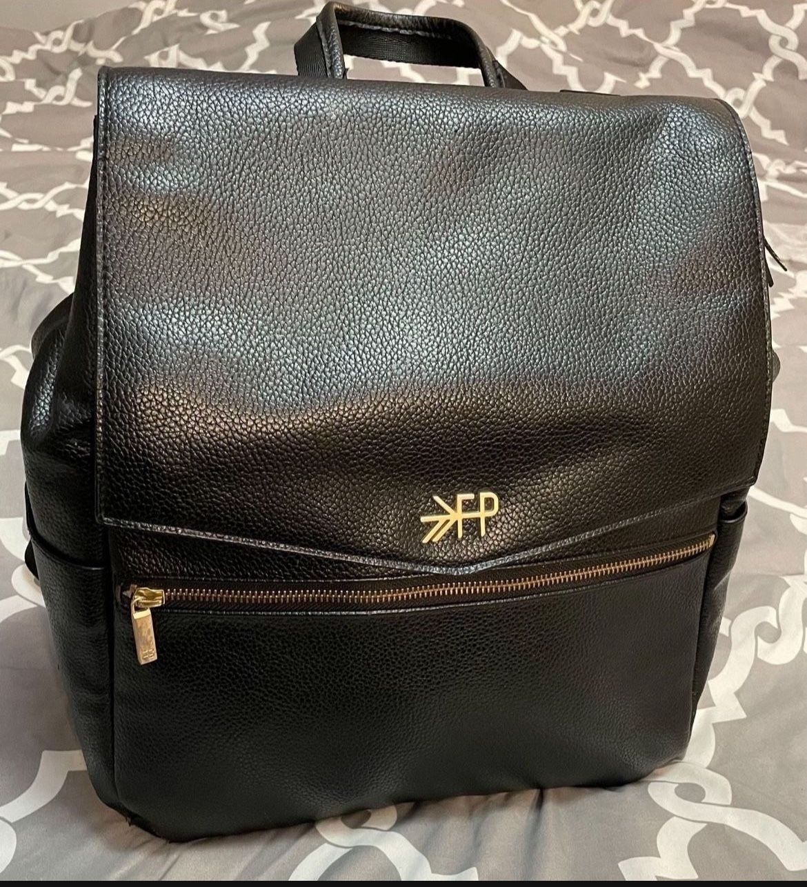 Freshly Picked Classic Backpack Diaper Bag in Black