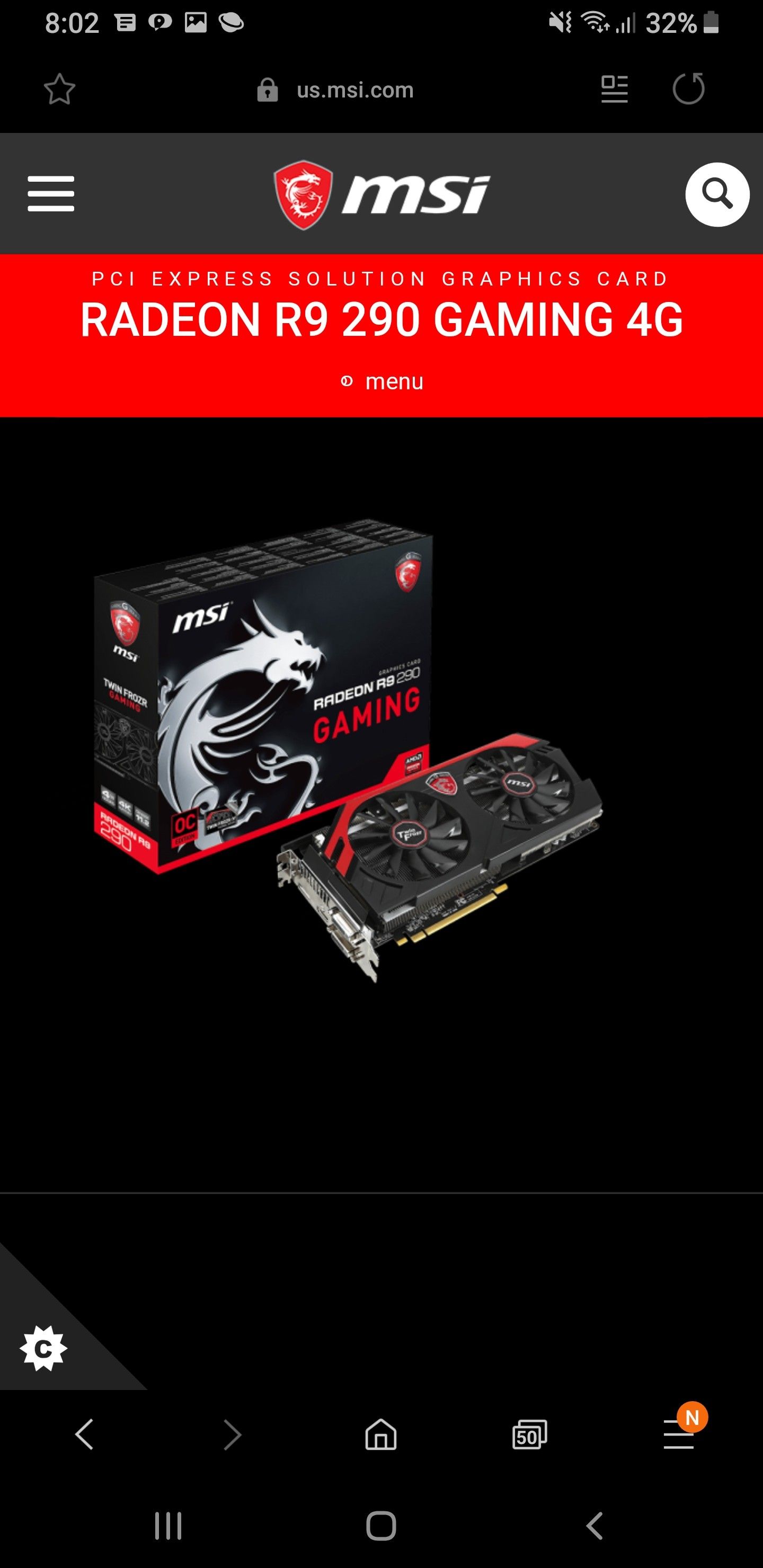 R9 290 Twin frozer Graphics card