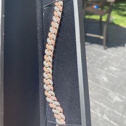 Cuban Two Tone bracelet 