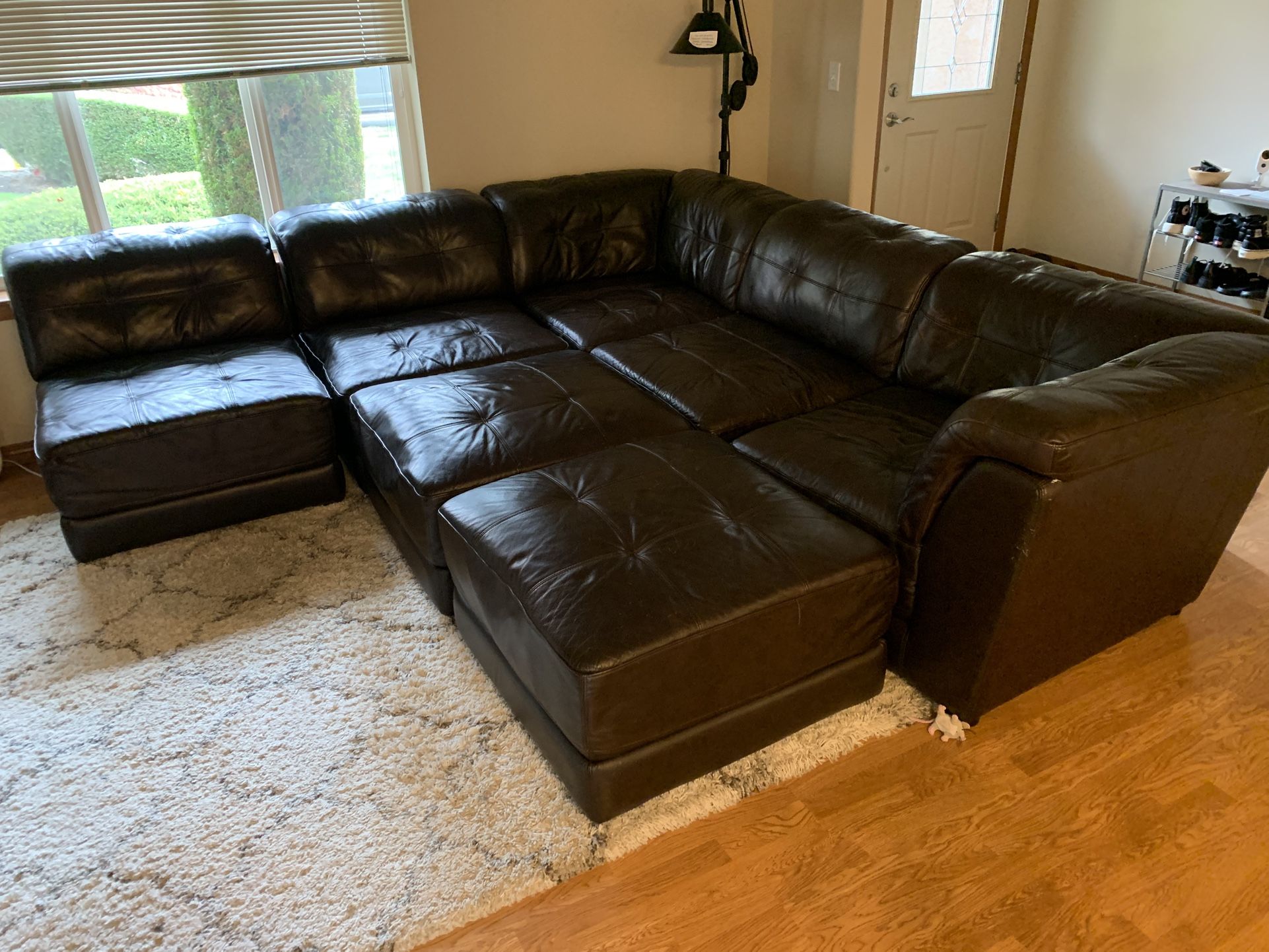 7 Piece Leather Sectional