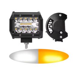 Off-road 4” LED light pod, white amber and strobe  set of two