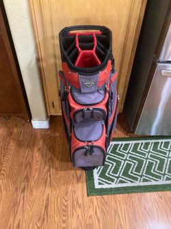 BEAUTIFUL HIGH END LADIES LITE WEIGHT NAPLES BAY 14 DIVIDER GOLF CART BAG LIKE NEW CONDITION