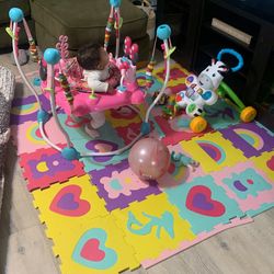 Playmat For Babygirl  COMES WITH ALL PIECES AND ORIGINAL PACKAGING 