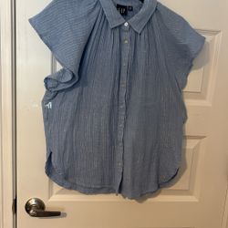 Light Blue With Silver Going Through It