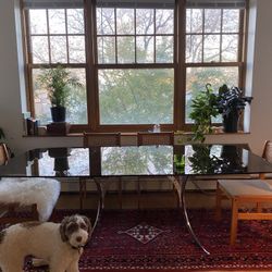 Mid Century Modern Glass Table