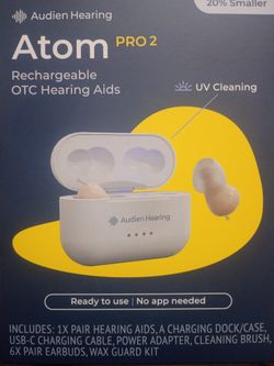 Atom Pro 2 OTC Hearing Aids