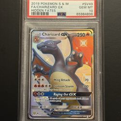PSA 10 CHARIZARD HIDDEN FATES