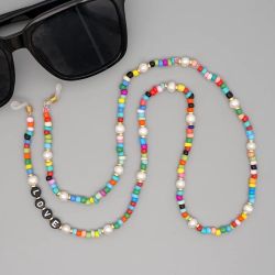 Beaded Love Chain For Mask Or Sunglasses 