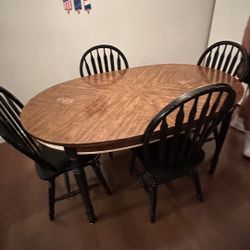 Wooden Dinning Table And chair- Must Go By 6/30