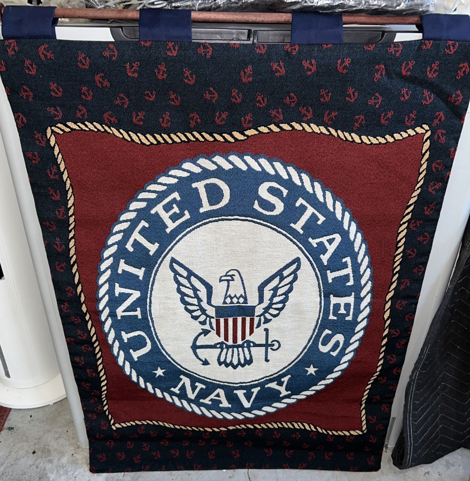 United States Navy Weaved Tapestry Banner 