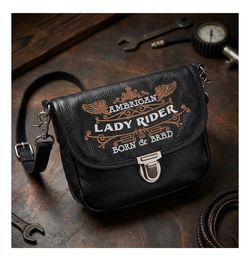Good Boots Co. American Lady Rider Born & Bred Black Crossbody Bag