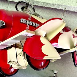 Vintage Airplane w/Pedals -Kiddie Ride. Jee Bee Brand 