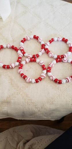 Beaded Baseball Bracelets 