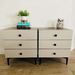 3 Drawer Night Stand End Tables
