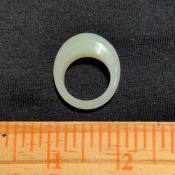 vintage jade ring natural white