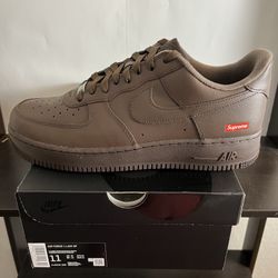 Supreme x Nike Air Force 1 Baroque Brown Men Sz11