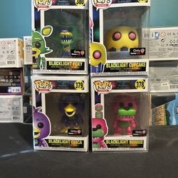 Black light Fnaf Funko Pops