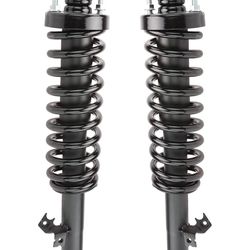 Set of coil spring and front strut for honda civic