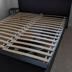 IKEA IDANA Queen bed set (frame, slatted base and mattress)