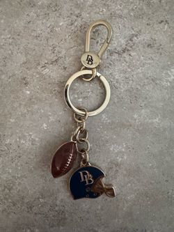 Dooney & Bourke football keychain