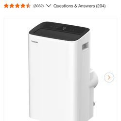 Toshiba 8,000 (DOE) BTU 115-Volt Smart Wi-Fi Portable Air Conditioner up to 350 sq. ft.