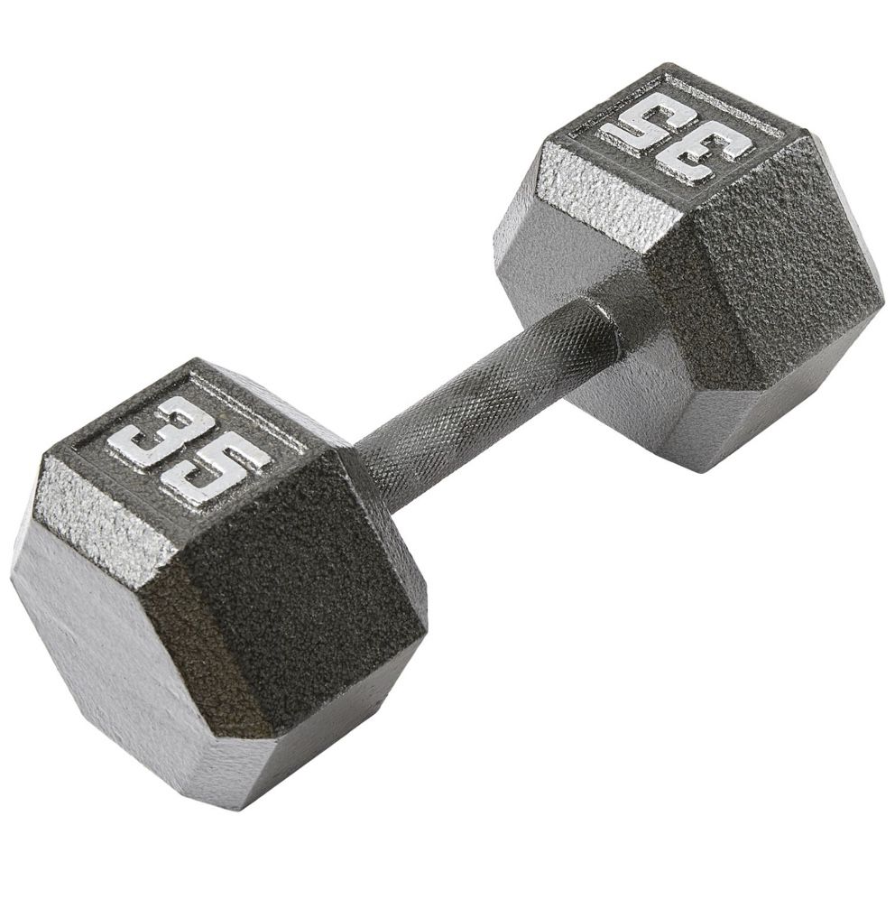 USED 35LB DUMBBELL PAIR *COMES WITH BOTH*