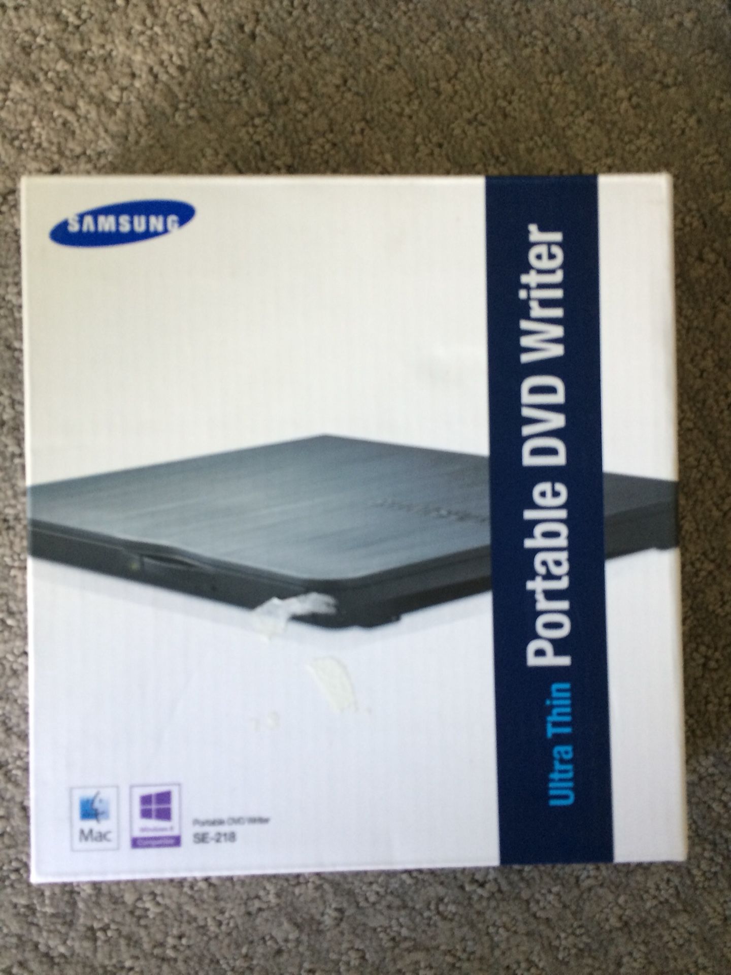 Brand new thin Samsung portable dvd writer
